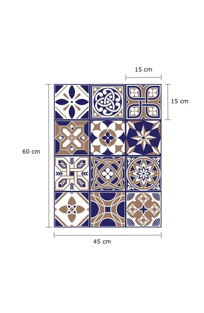 Royal 72-Piece Tile Sticker Set 商品
