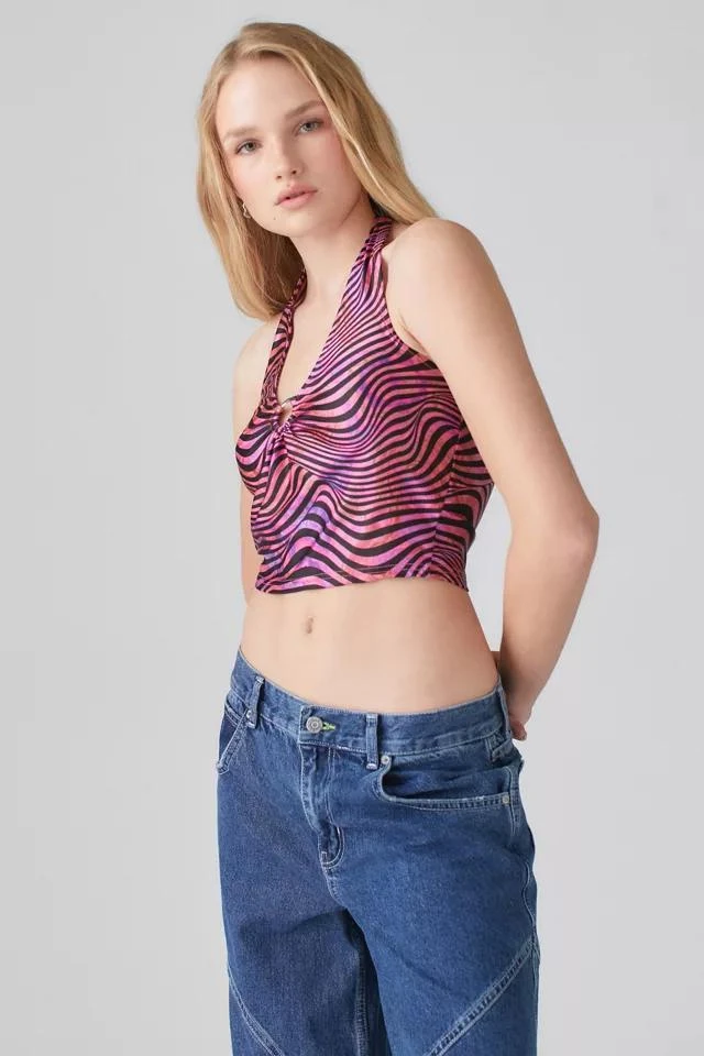 商品Urban Outfitters|UO O-Ring Halter Top,价格¥38,第4张图片详细描述