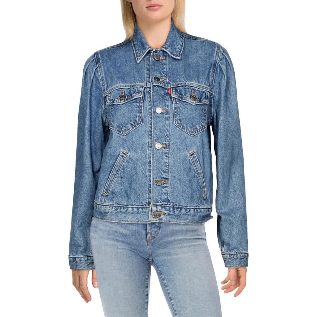 商品Levi's|Levi's Womens Puff Sleeves Trucker Denim Jacket,价格¥191,第1张图片