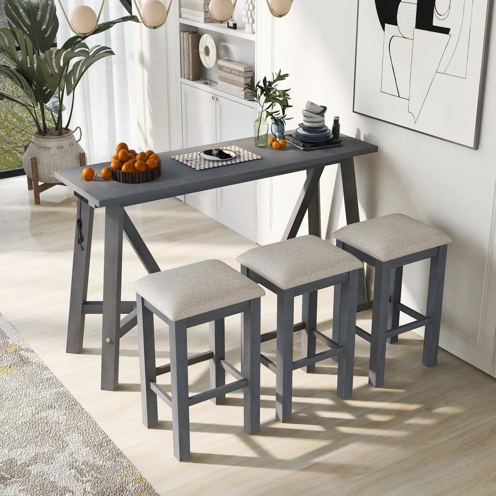 商品Simplie Fun|Dining and Kitchen Set in Rubberwood,价格¥3041,第1张图片