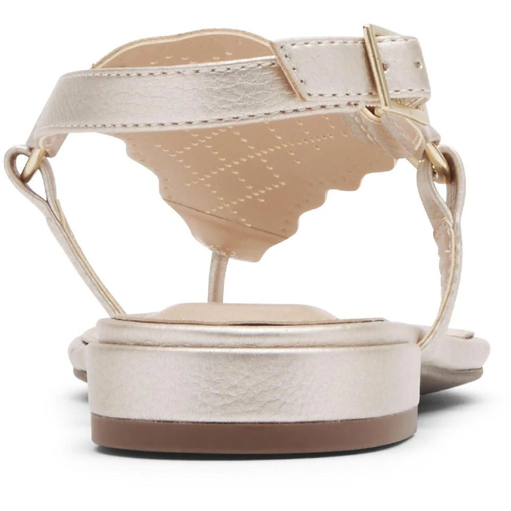 商品Rockport|Rockport Womens Total Motion Zosia Wave Leather Slip On Thong Sandals,价格¥62,第3张图片详细描述