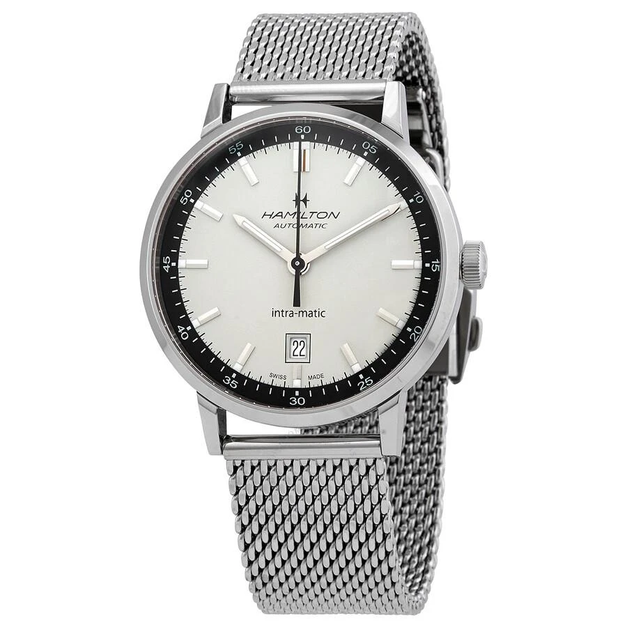 商品Hamilton|American Classic Intra-Matic Automatic White Dial Men's Watch H38425120,价格¥5502,第1张图片