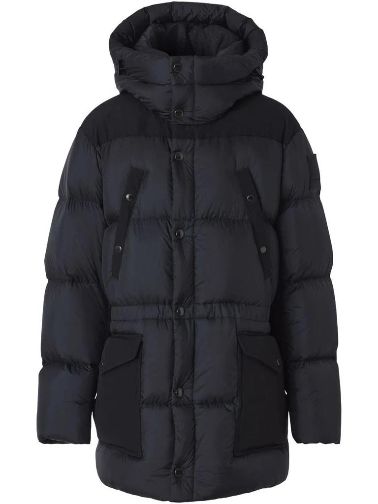 商品Burberry|BURBERRY logo appliqué nylon puffer coat,价格¥7902,第1张图片