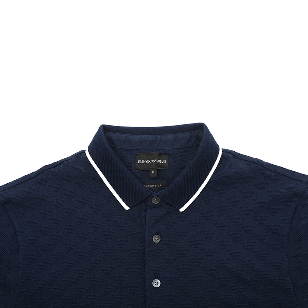 EMPORIO ARMANI 男深蓝短袖T恤 8N1FP0-1JHWZ-0947商品第3张图片规格展示