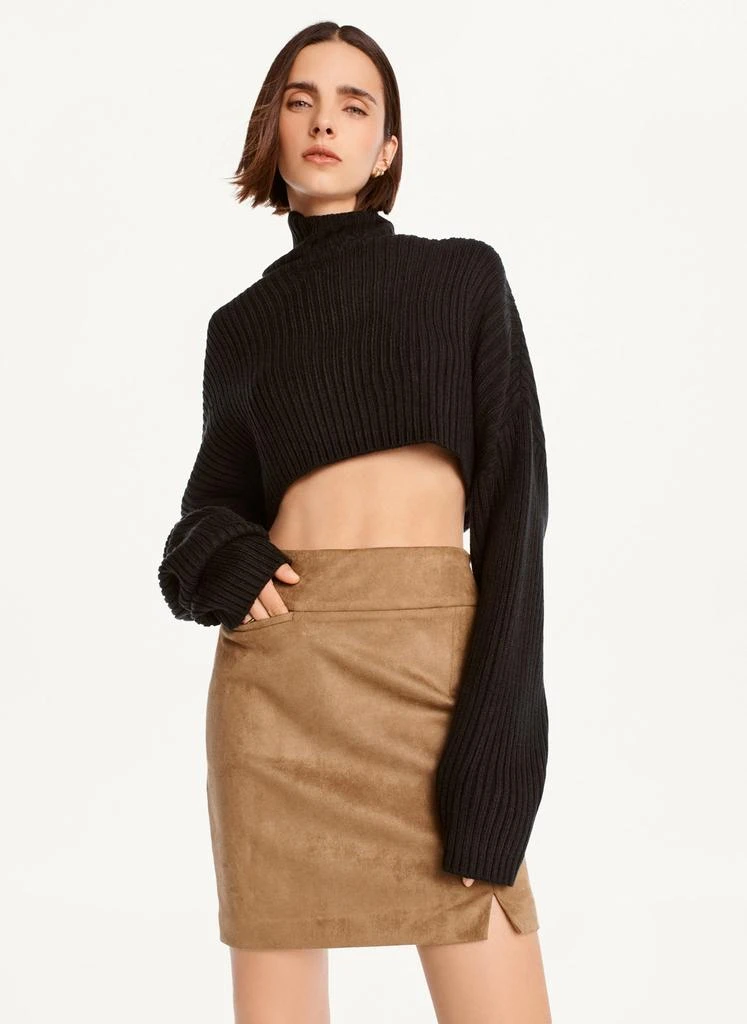 商品DKNY|Suede Mini Skirt,价格¥266,第3张图片详细描述