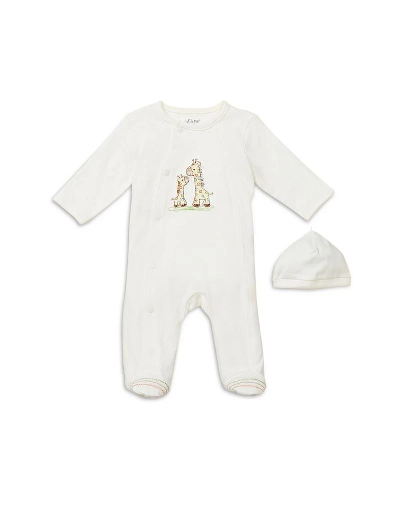 商品Little Me|Unisex Giraffe Friend Footie & Hat Set - Baby,价格¥114,第1张图片