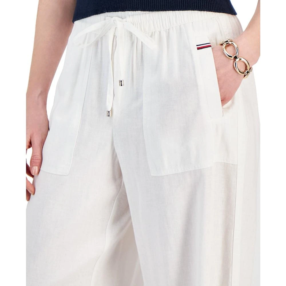 商品Tommy Hilfiger|Women's Drawstring-Waist Straight-Leg Pants,价格¥472,第4张图片详细描述