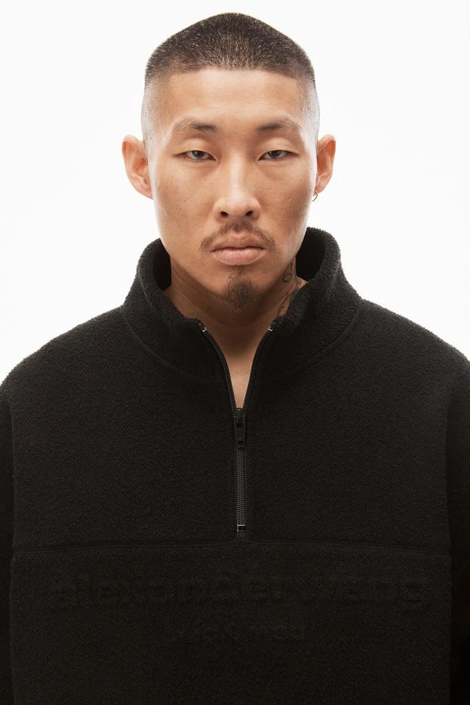 商品Alexander Wang|Half Zip Sweatshirt In Towel Terry,价格¥3053,第5张图片详细描述