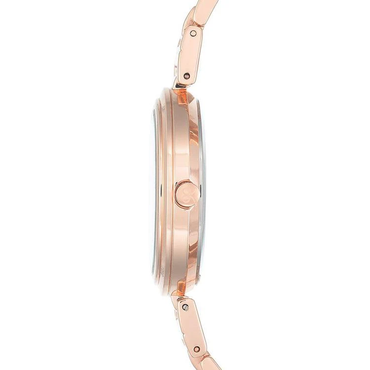 商品Nine West|Women's Rose Gold-Tone Stainless Steel Bracelet Watch 36mm,价格¥379,第3张图片详细描述