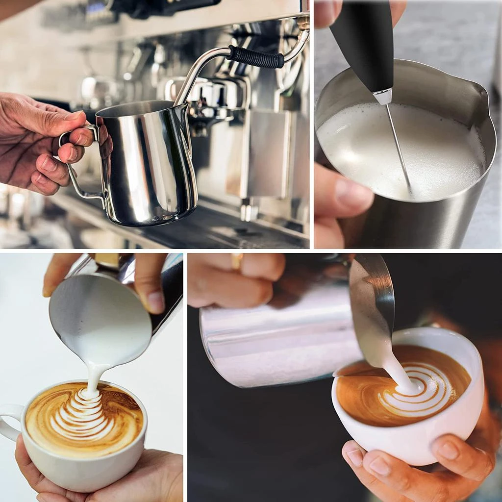 商品Zulay Kitchen|Milk Frothing Pitcher Stainless Steel Steamer Cup,价格¥205,第5张图片详细描述