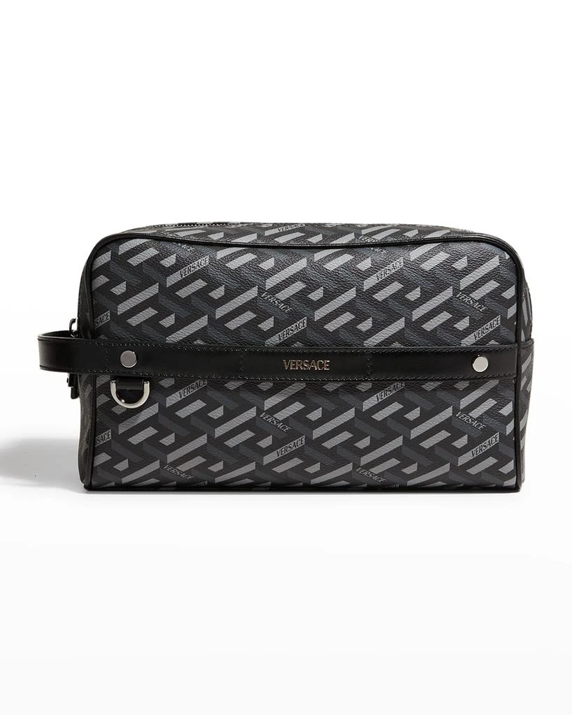 商品Versace|Men's La Greca Zip Pouch Bag,价格¥2959,第1张图片