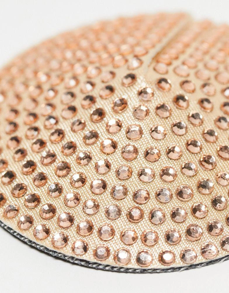 商品Fashionkilla|Fashionkilla diamante detail nipple cover in pink,价格¥101,第2张图片详细描述
