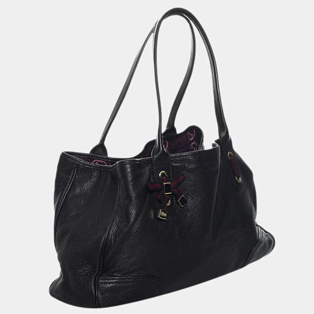 商品[二手商品] Gucci|Gucci Black Leather Medium Princy Tote Bag,价格¥4648,第2张图片详细描述