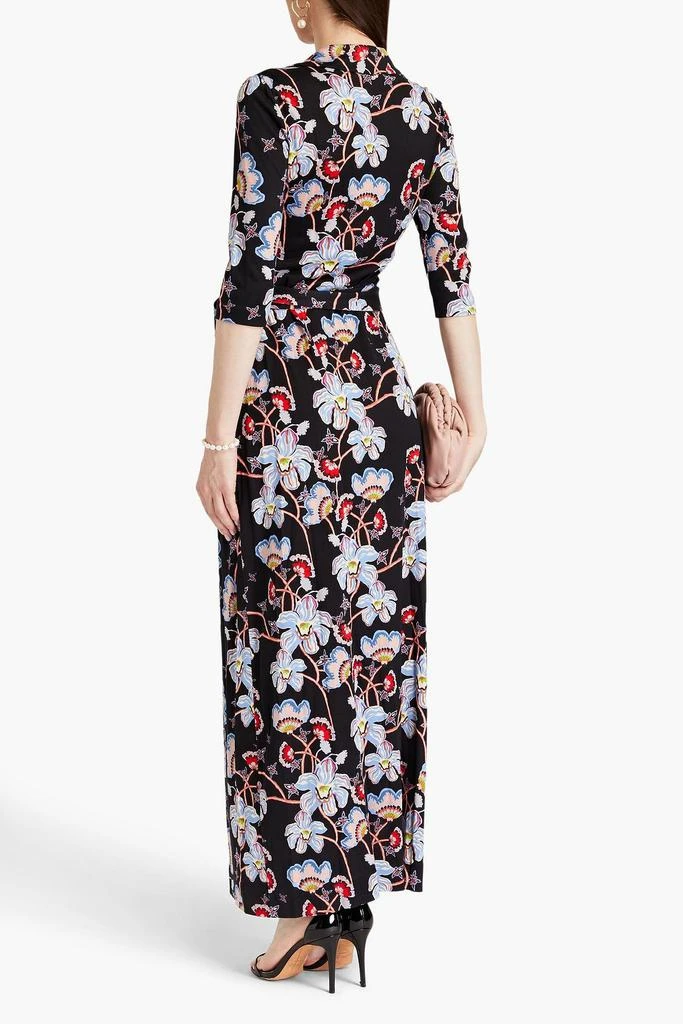 商品Diane von Furstenberg|Abigail floral-print silk-jersey maxi wrap dress,价格¥3376,第3张图片详细描述