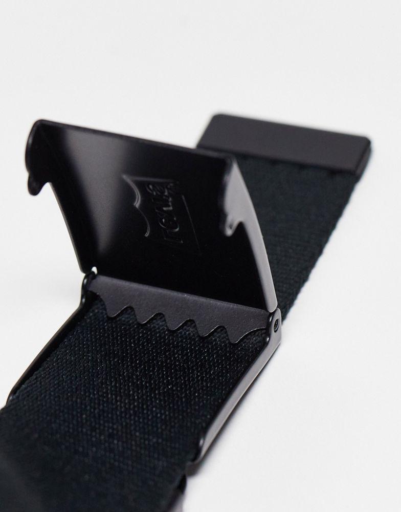 Levi's tonal batwing web belt in black商品第2张图片规格展示