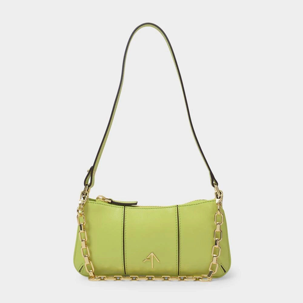 商品Manu Atelier|Mini Pita Bag in Green Leather,价格¥2733,第1张图片