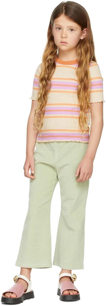 商品Mardi Mercredi Les Petits|Kids Green Corduroy Trousers,价格¥244,第1张图片