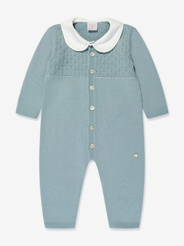 商品Paz Rodriguez|Baby Knitted Romper in Green,价格¥647,第1张图片