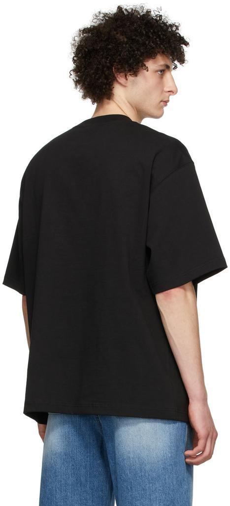 商品We11done|Black Cotton T-Shirt,价格¥617,第5张图片详细描述