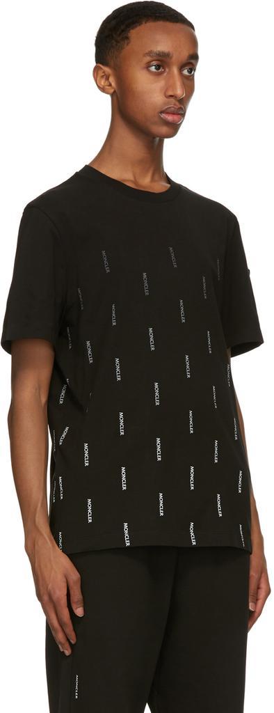 商品Moncler|黑色 Fade Logo T 恤,价格¥2732,第4张图片详细描述