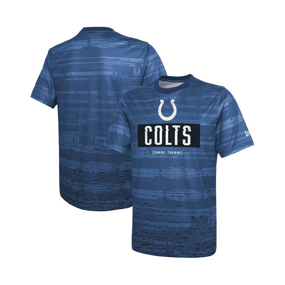 商品New Era|Men's Royal Indianapolis Colts Combine Authentic Sweep T-shirt,价格¥262,第1张图片