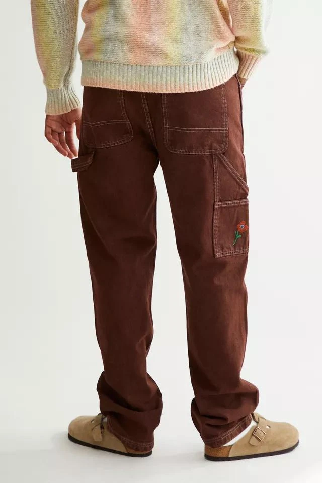 商品BDG|BDG Double Knee Work Jean – Floral Embroidery,价格¥224,第3张图片详细描述