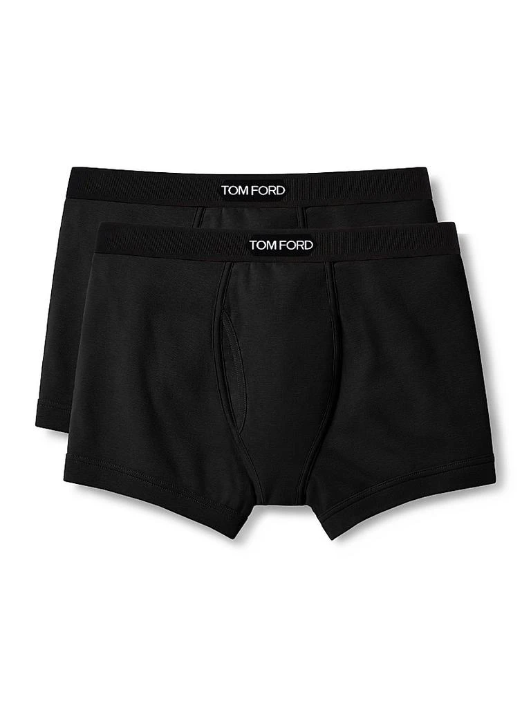 商品Tom Ford|2-Pack Stretch-Cotton Logo Boxer Briefs,价格¥739,第1张图片