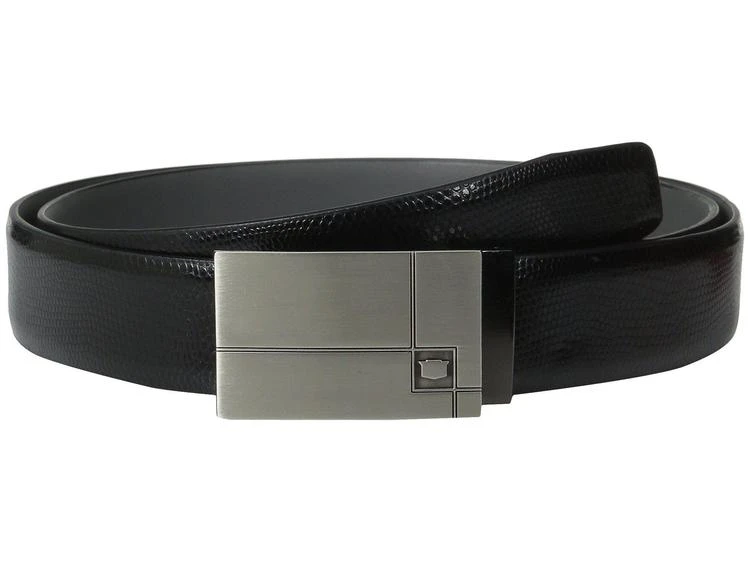 商品Florsheim|35mm Embossed Lizard Grain Leather Belt,价格¥184,第1张图片