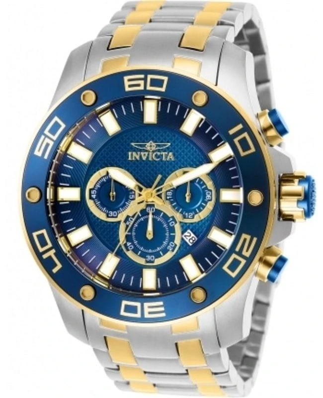 商品Invicta|Invicta Pro Diver Chronograph Blue Dial Men's Watch 26082,价格¥895,第1张图片