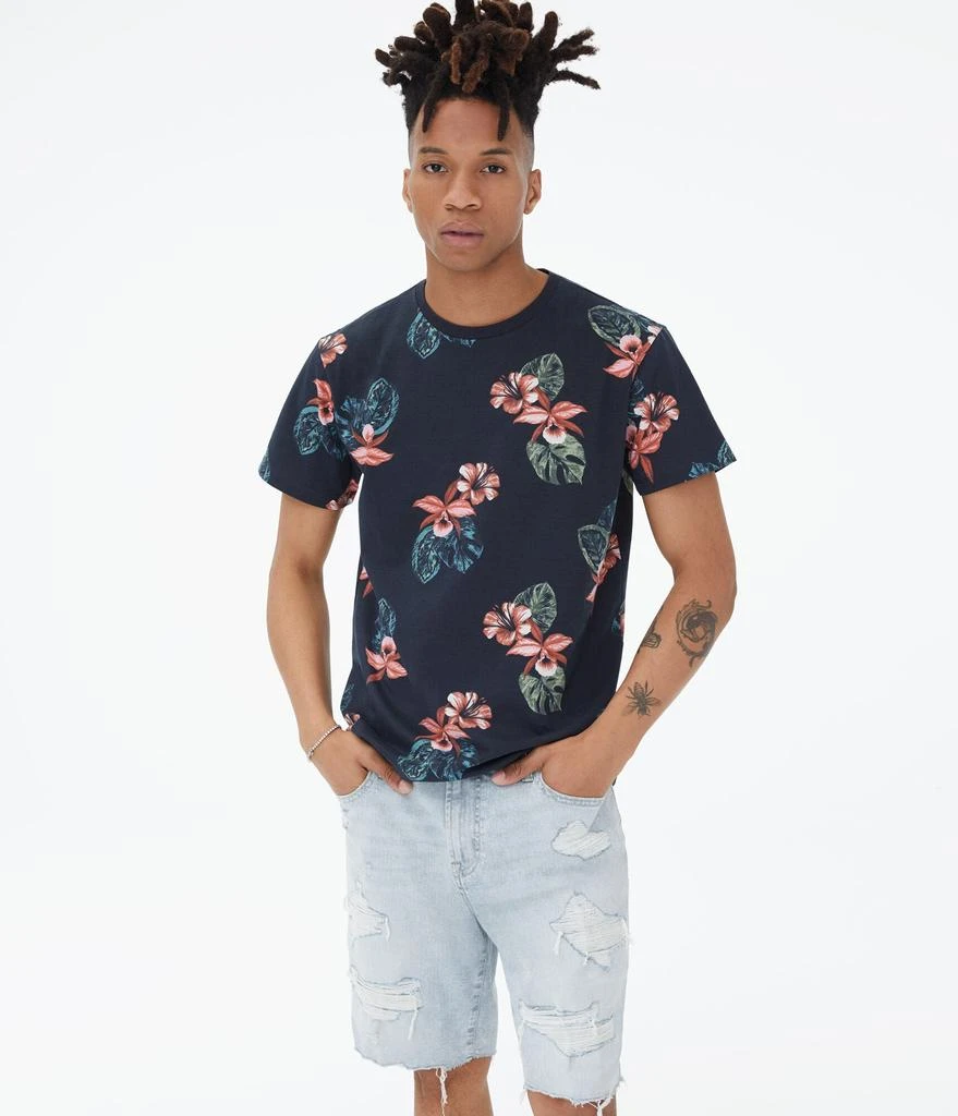 商品Aeropostale|Aeropostale Men's Tropical Flower Graphic Tee,价格¥56,第1张图片