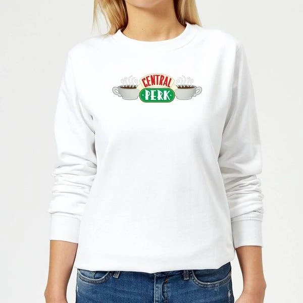 商品Original Hero|Friends Central Perk Women's Sweatshirt - White,价格¥254,第1张图片