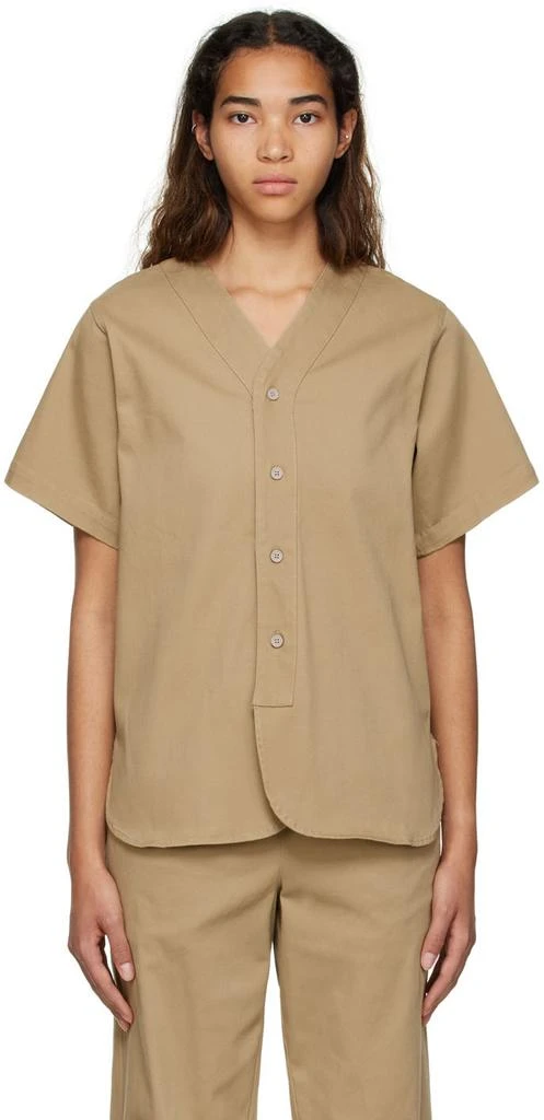 商品Essentials|Tan Cotton Shirt,价格¥403,第1张图片