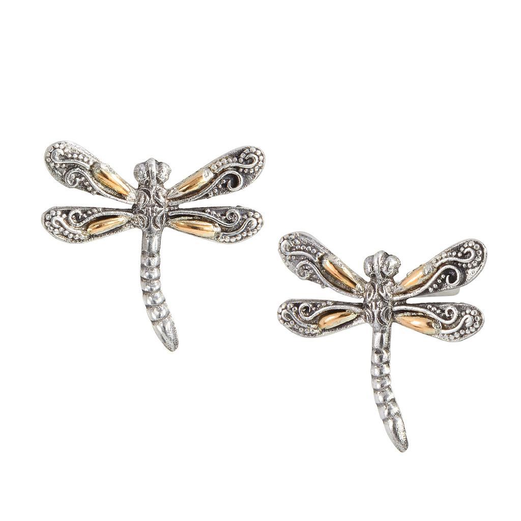 商品Savvy Cie Jewels|18K Gold &Silver Dragonfly,价格¥458,第1张图片