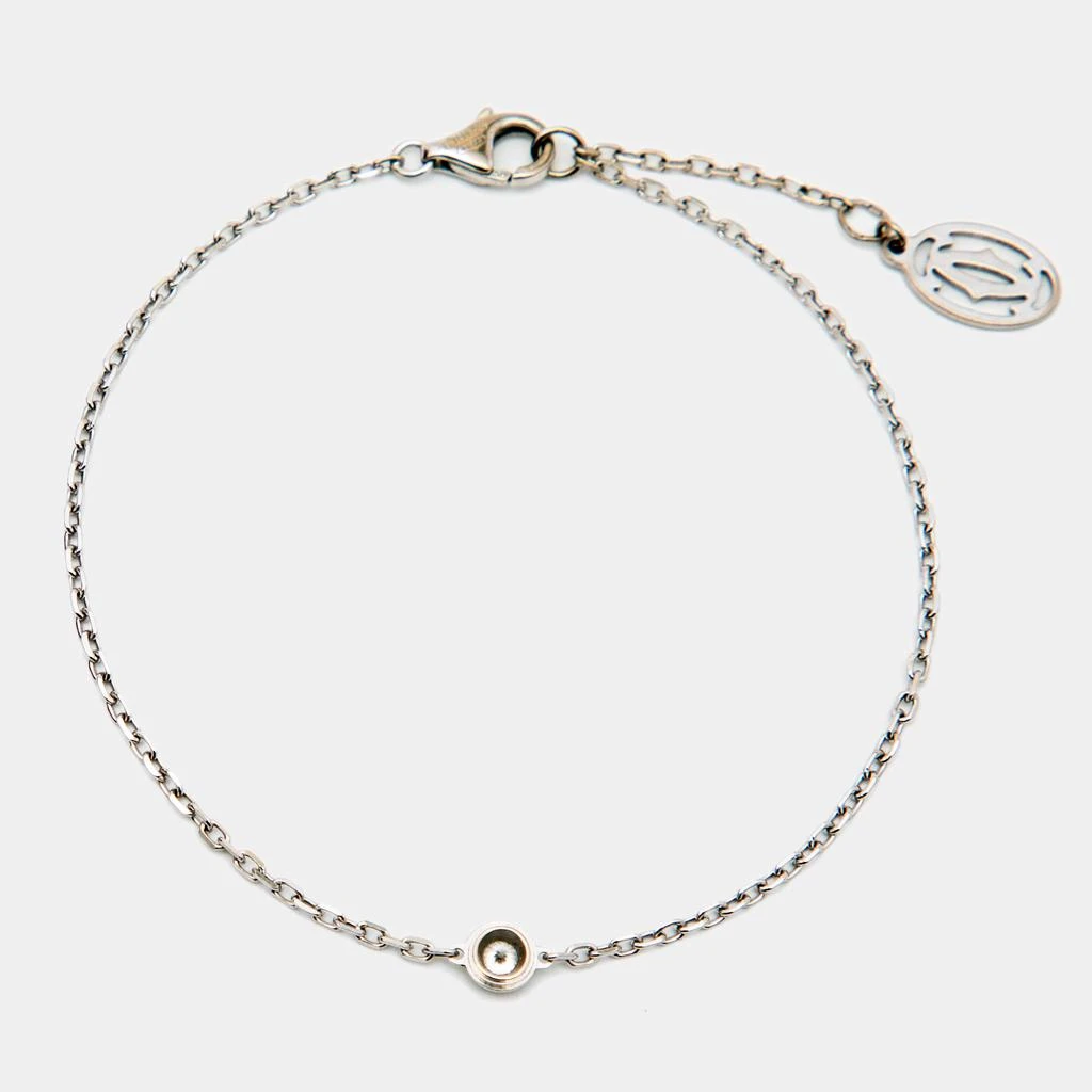 商品[二手商品] Cartier|Cartier D'Amour Diamond 18k White Gold Small Model Bracelet,价格¥6889,第3张图片详细描述