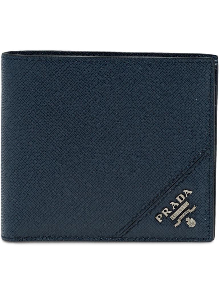 Prada Men's  Blue Leather Wallet商品第1张图片规格展示