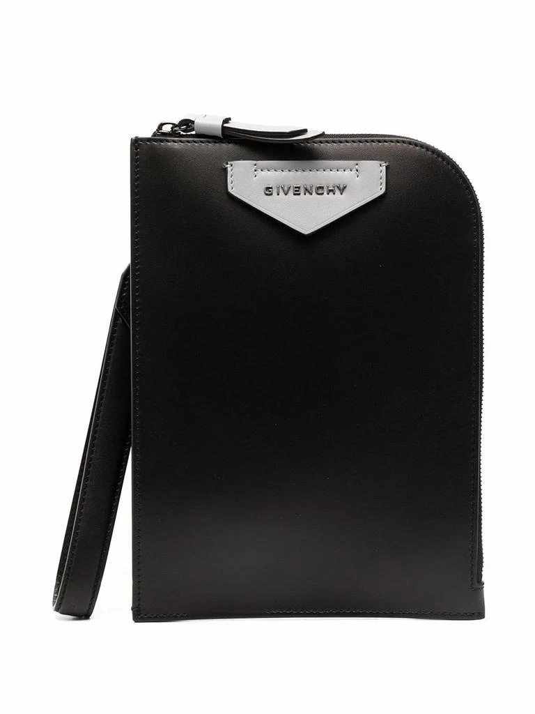 商品Givenchy|Givenchy men's black leather messenger bag,价格¥4717,第3张图片详细描述