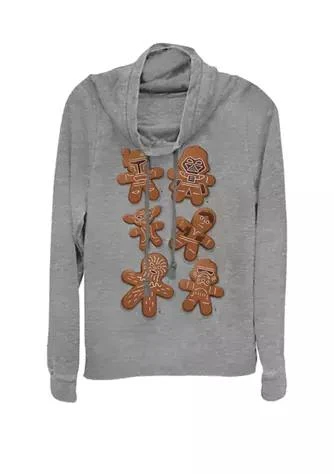 商品Star Wars|Christmas Gingerbread Cookie Characters Cowl Neck Pullover,价格¥391,第1张图片