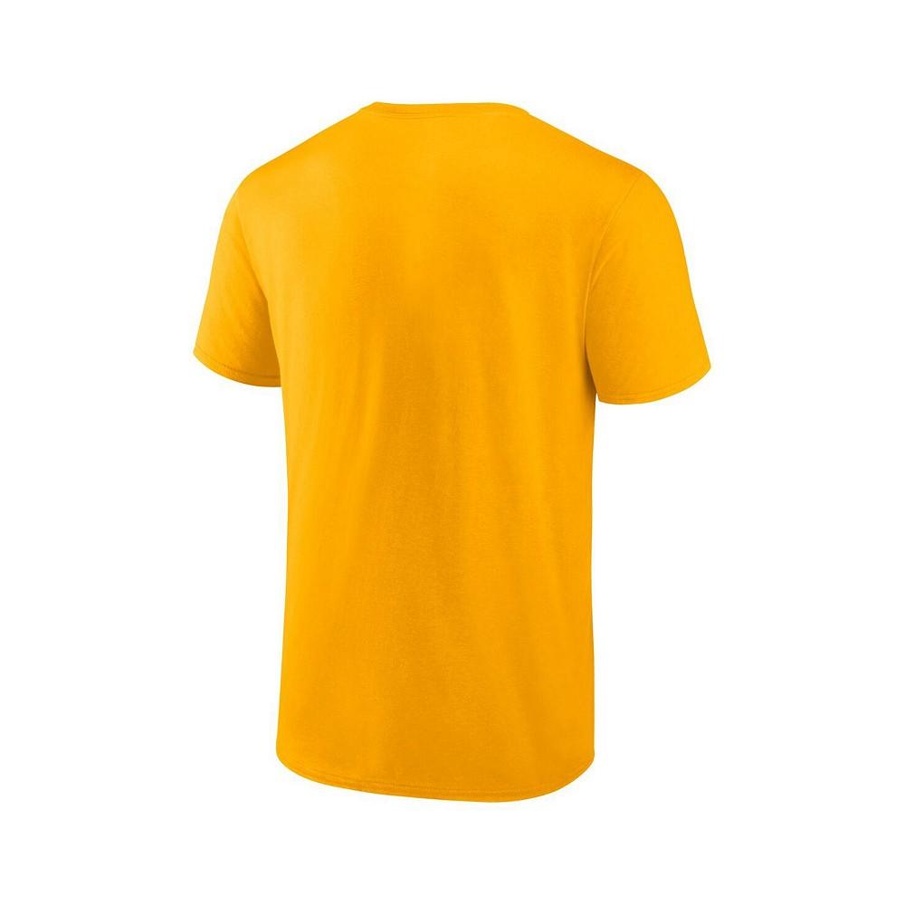 Men's Branded Yellow Nashville Predators Special Edition 2.0 Wordmark T-shirt商品第2张图片规格展示