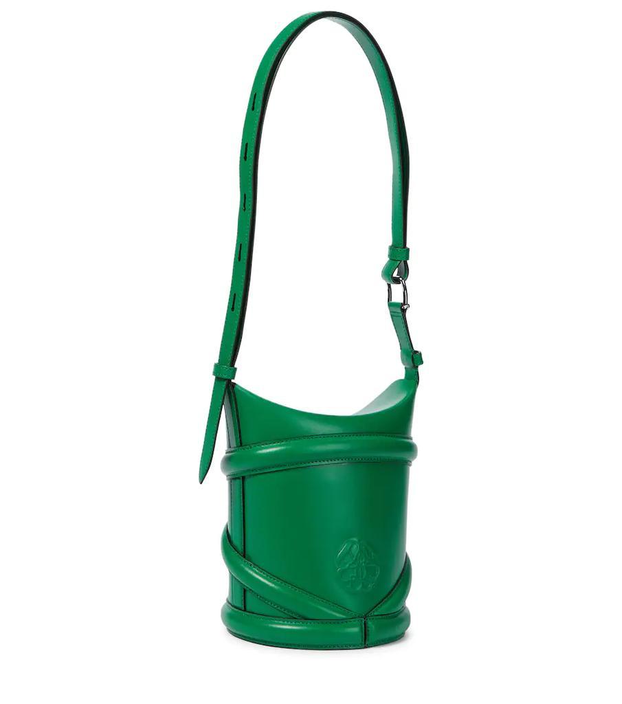 商品Alexander McQueen|Curve Small leather bucket bag,价格¥9828,第6张图片详细描述