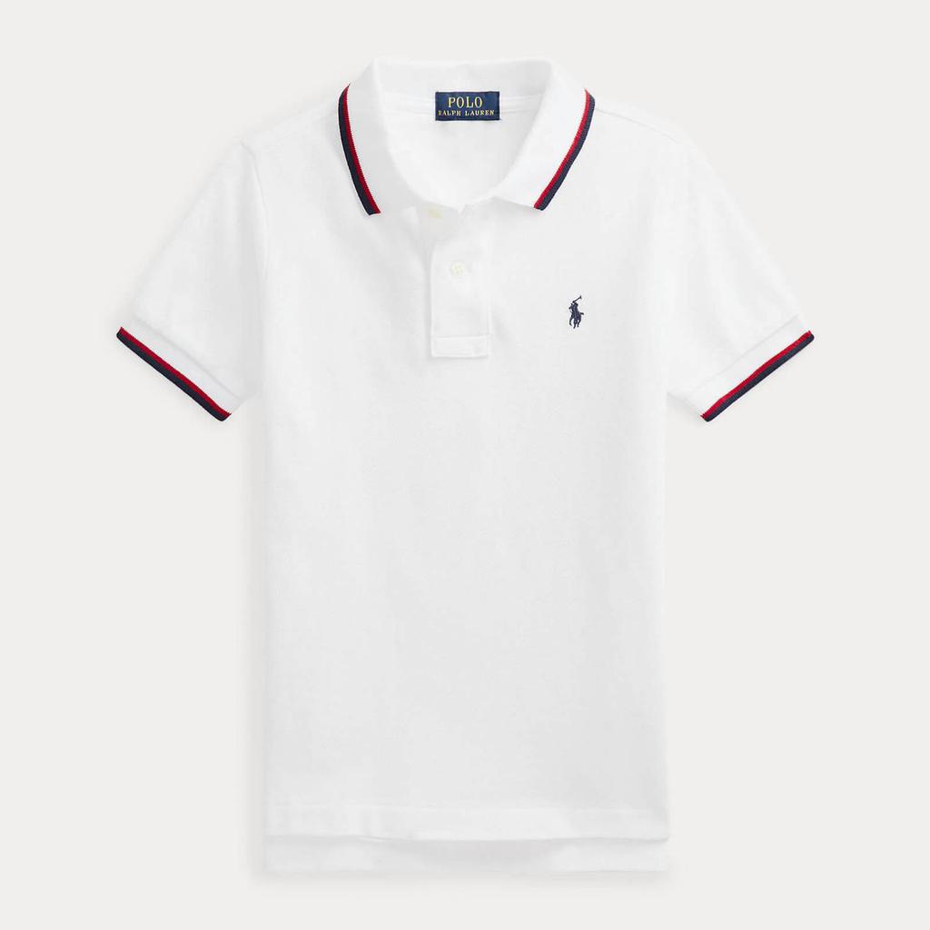 Ralph Lauren Boys' Short Sleeve Polo Shirt - White商品第1张图片规格展示