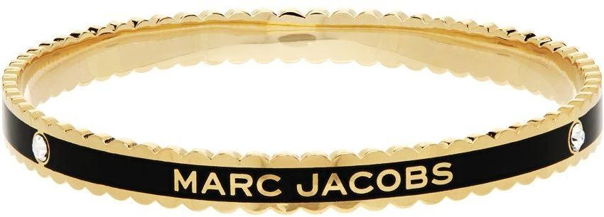 商品Marc Jacobs|Black & Gold 'The Medallion' Bracelet,价格¥741,第1张图片