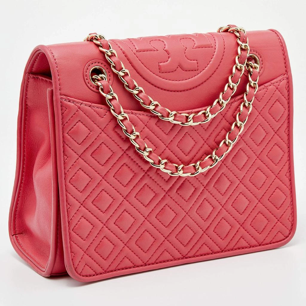 商品[二手商品] Tory Burch|Tory Burch Red Leather Medium Fleming Shoulder Bag,价格¥1157,第3张图片详细描述