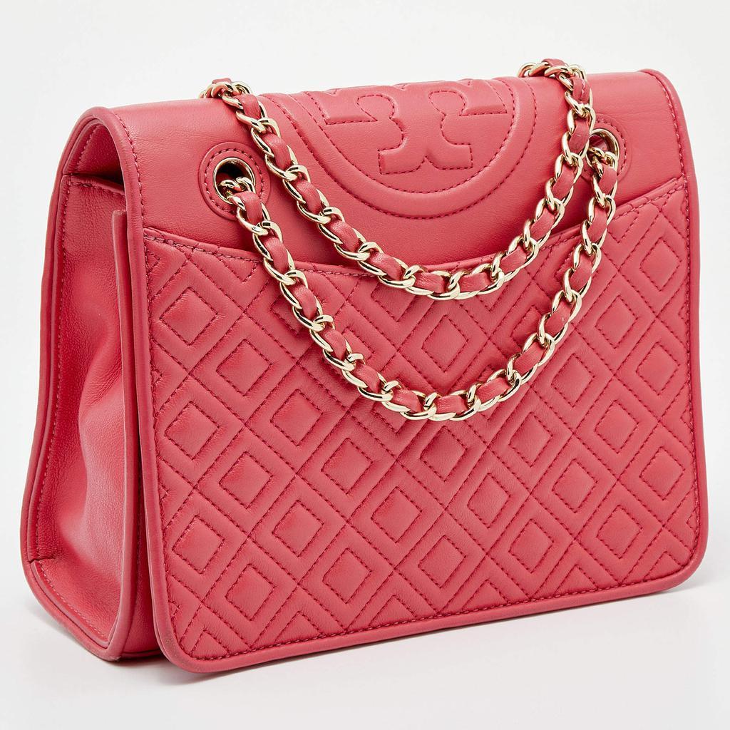 商品[二手商品] Tory Burch|Tory Burch Red Leather Medium Fleming Shoulder Bag,价格¥2470,第5张图片详细描述