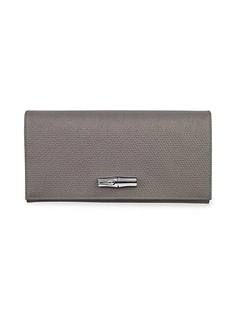 商品Longchamp|Roseau Leather Continental Wallet,价格¥2189,第1张图片