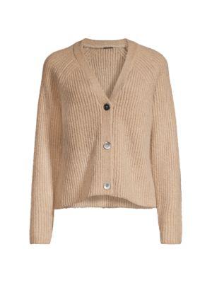 Wool-Cashmere Blend V-Neck Cardigan商品第4张图片规格展示