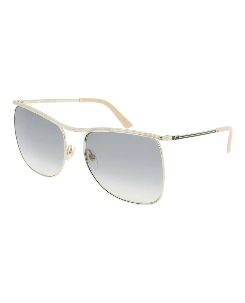 商品Gucci|Square-Frame Metal Sunglasses,价格¥977,第2张图片详细描述