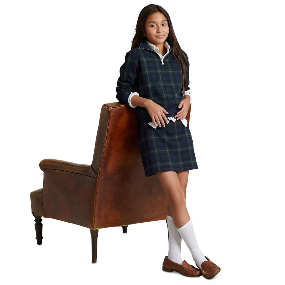 商品Ralph Lauren|Big Girls Long Sleeves Plaid Double-Knit Pullover,价格¥158,第2张图片详细描述