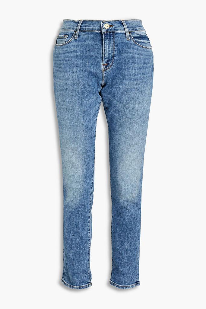 Le Garcon cropped faded boyfriend jeans商品第3张图片规格展示