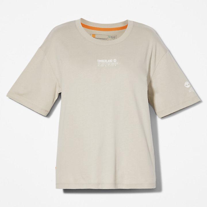T-Shirt with Tencel™ x Refibra™ Technology for Women in Grey商品第7张图片规格展示