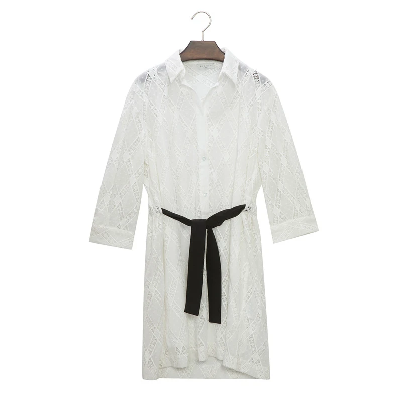 商品[国内直发] Sandro|SANDRO 女士白色连衣裙 R130051P-WHITE ,价格¥668,第1张图片